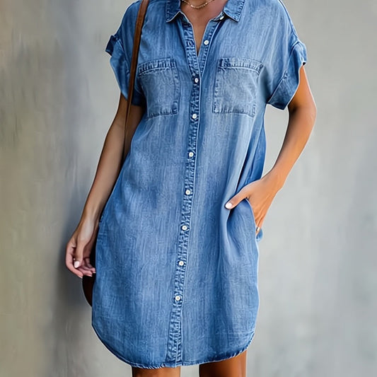 Hemdkleid Mit Knopfleiste Für Damen | Mini