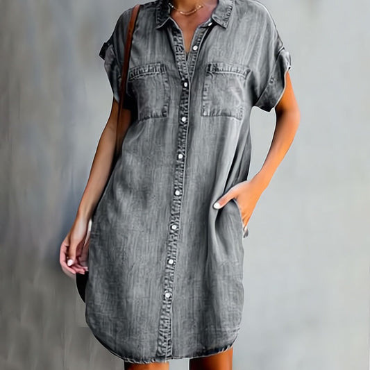 Hemdkleid Mit Knopfleiste Für Damen | Mini